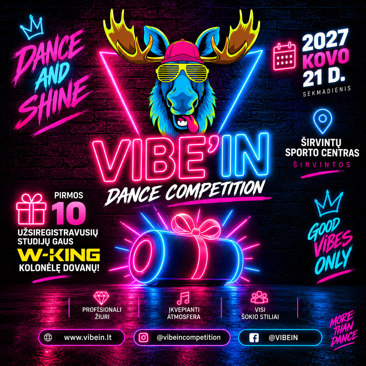 VIBE IN reklaminis plakatas